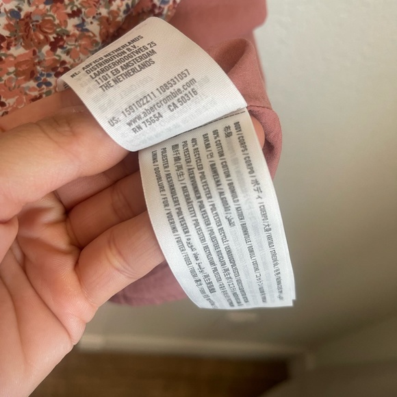 Abercrombie & Fitch Twist-Front Poplin Mini Dress - Picture 6 of 8